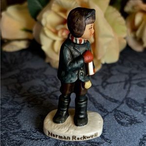 Norman Rockwell porcelain figure of a school boy excellent condition no box